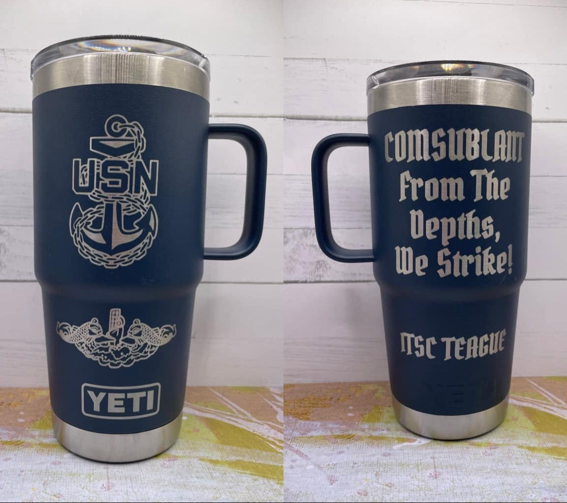 Custom Tumbler engraving