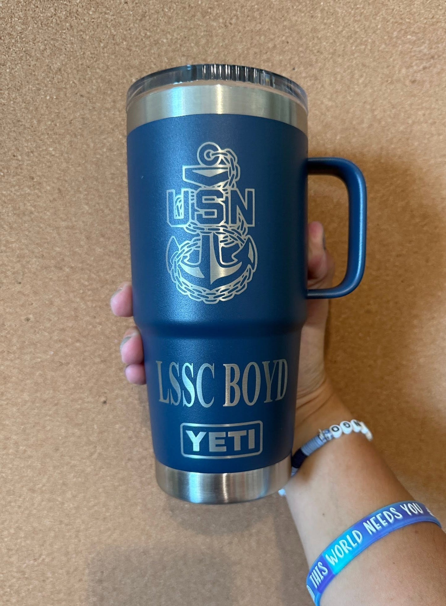 Custom Tumbler engraving