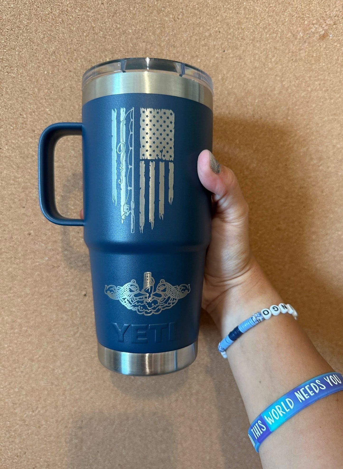 Custom Tumbler engraving