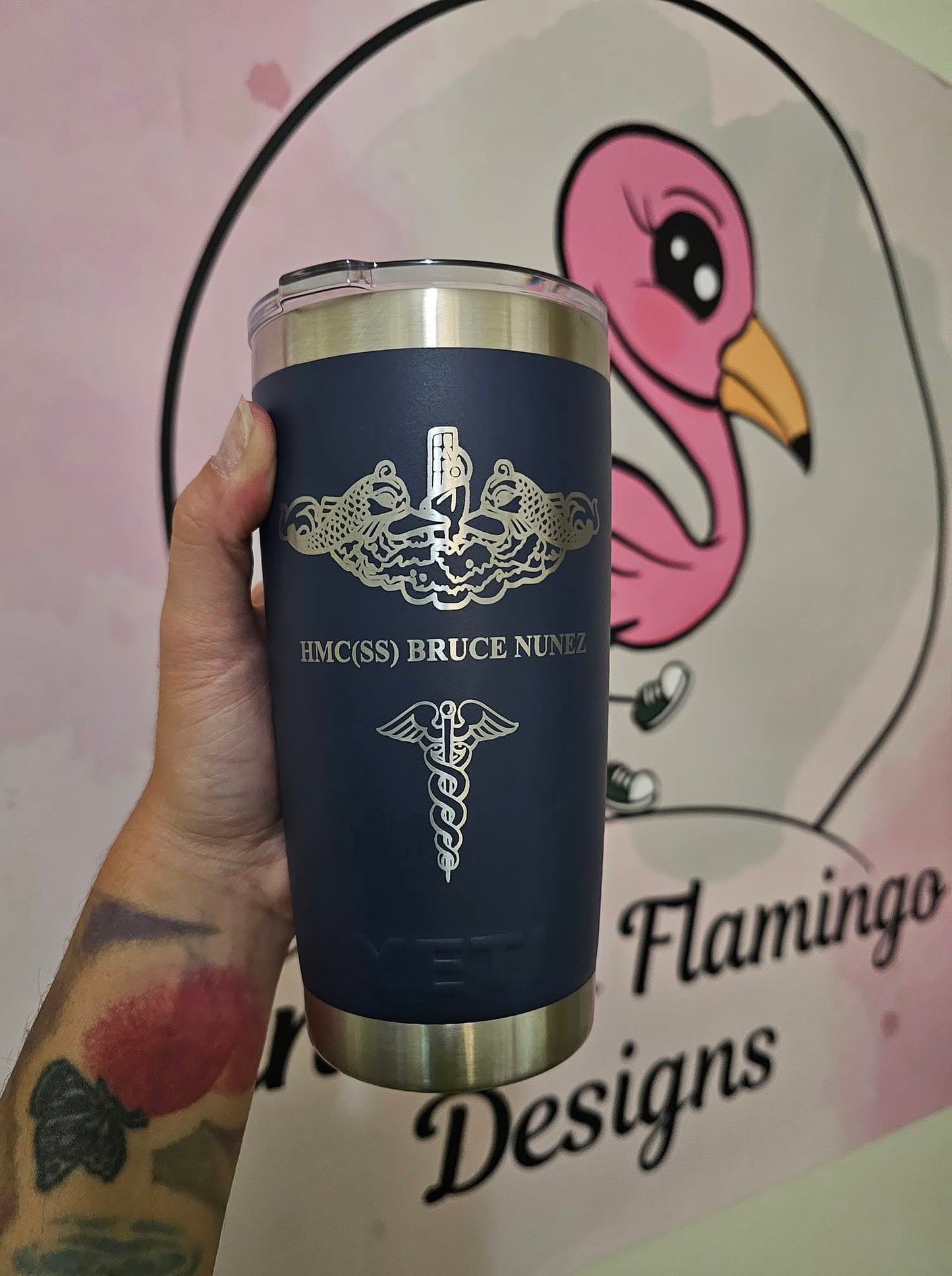 Custom Tumbler engraving