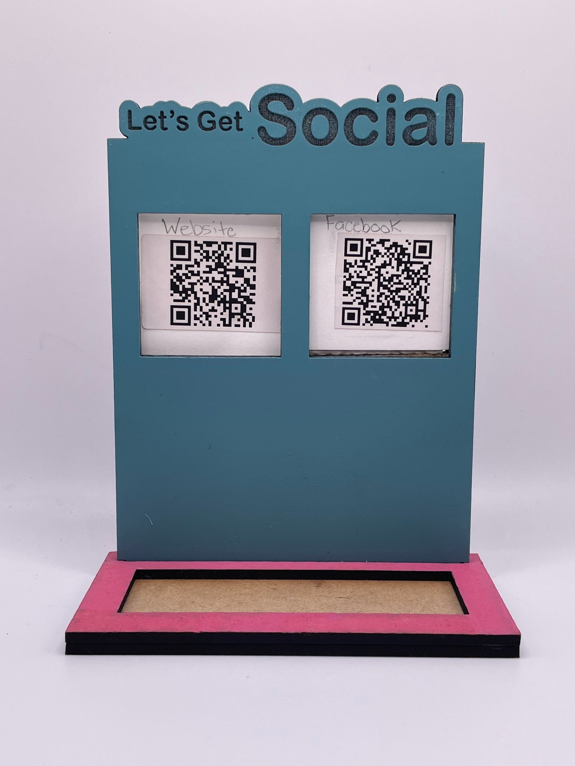 Business card qr holder, small business, card holder, QR code, QR code stand, Craft show