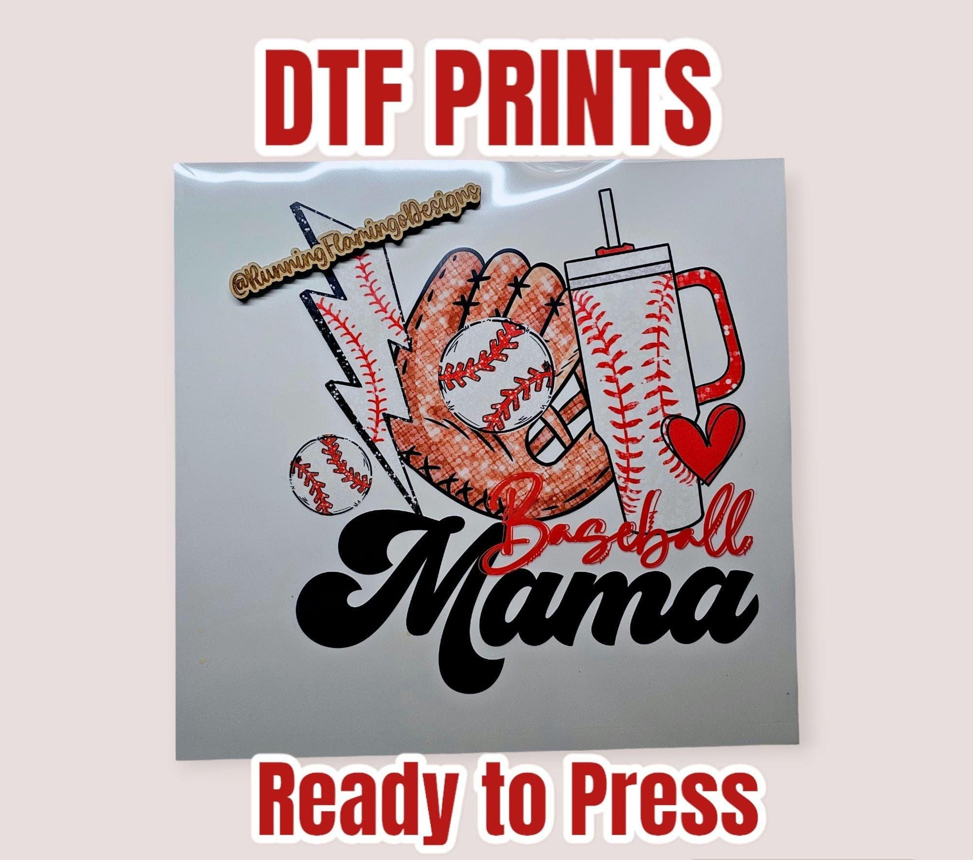 Baseball mama Dtf Transfers, Baseball Ready To Transfer, Baseball Mama shirt, Mama DTF Prints Heat Transfer