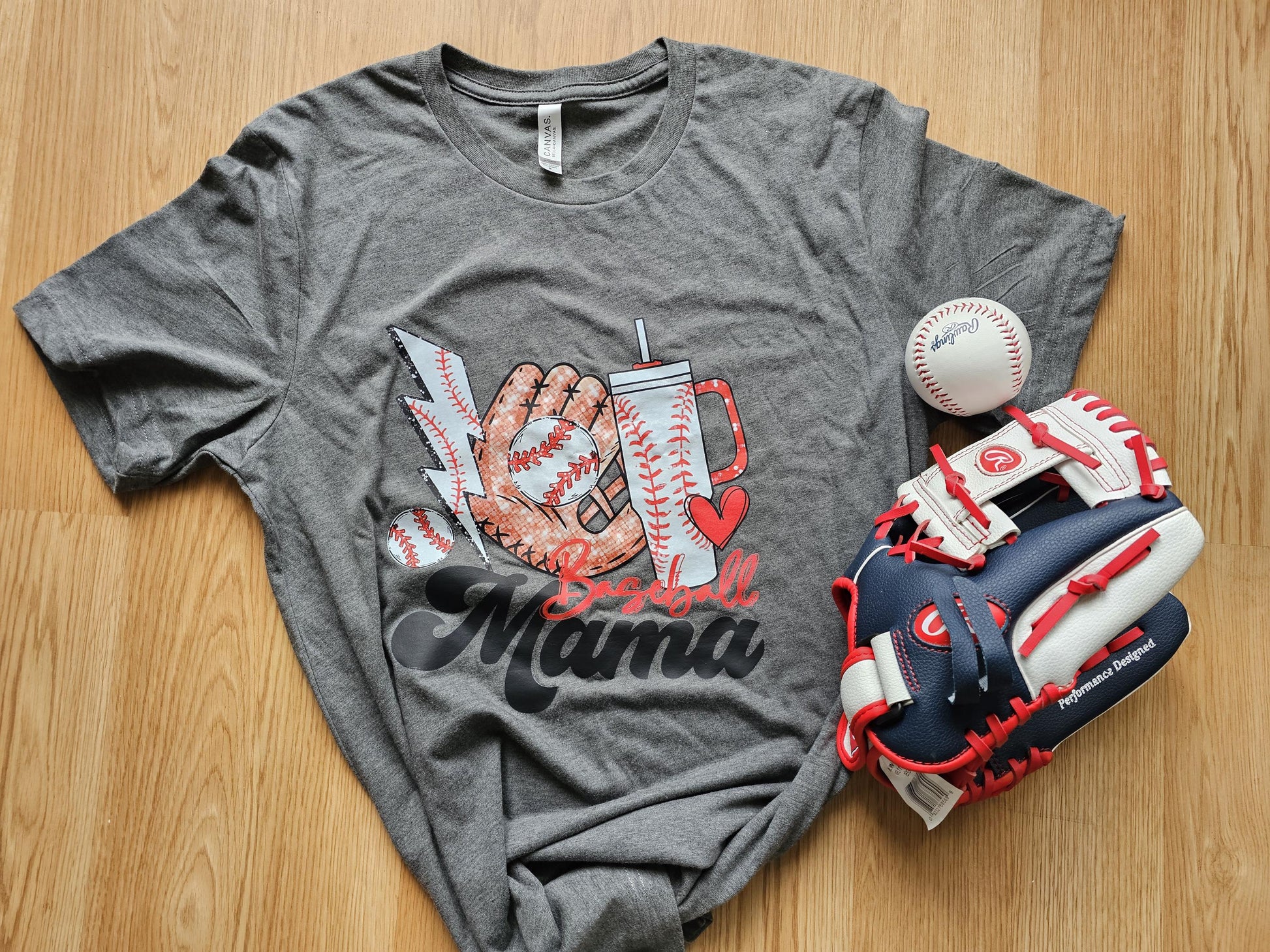 Baseball Mama Tshirt, Baseball Mom Tee, custom shirt, dtf printed shirt, millenial tee, gift for her,