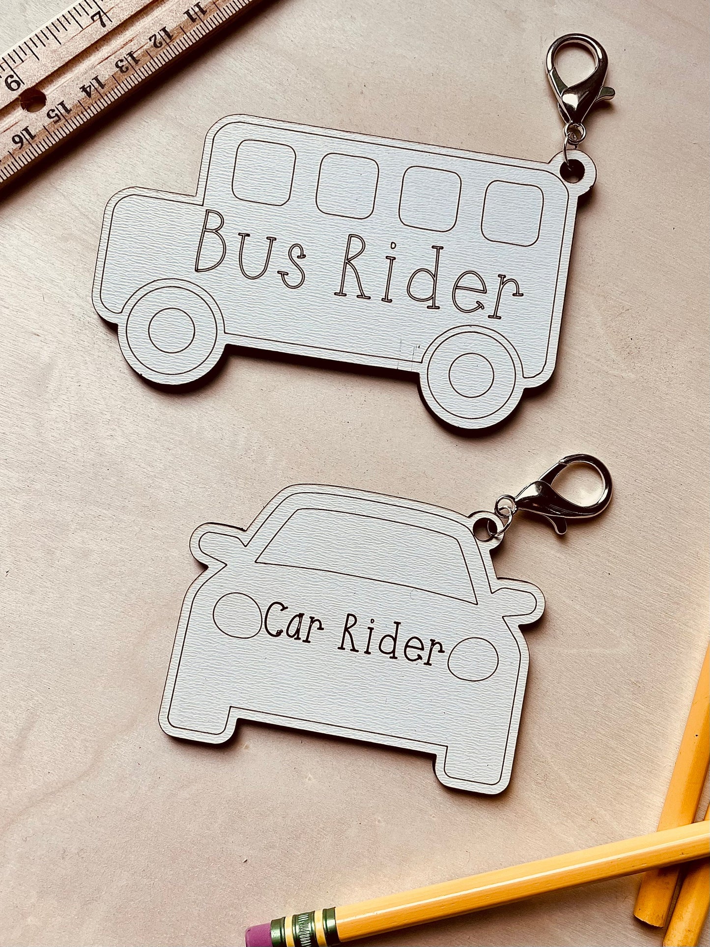 School backpack tag, bus rider, car rider, backpack, school label