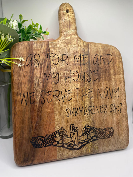 Navy Serving Board, navy decor, us navy, navy family, military family, military gifts